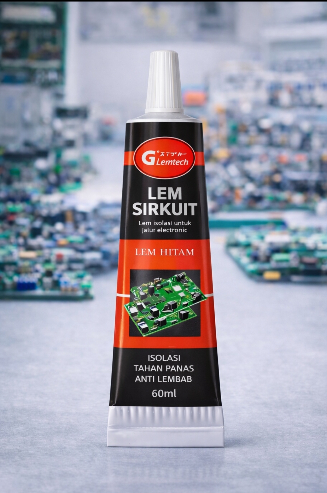 LEMTECH LEM SIRKUIT - 15 g, 30 g, 60 g, warna putih & hitam - Gambar 8