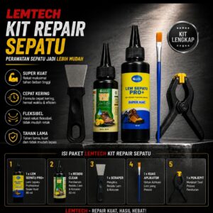 LEMTECH LEM SEPATU PRO+ – Professional Shoe Repair Kit