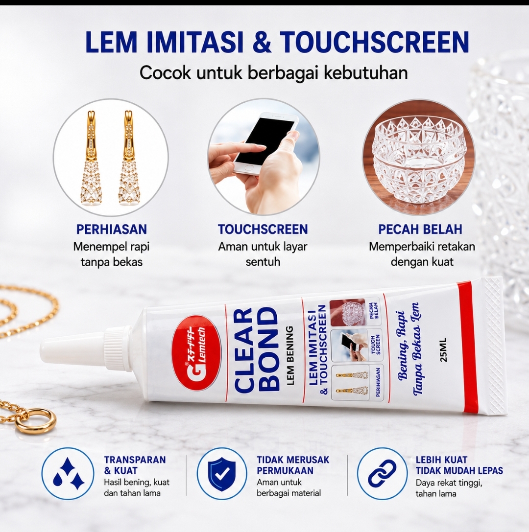Lemtech Clear Bond 15 g & 25 g - Gambar 3
