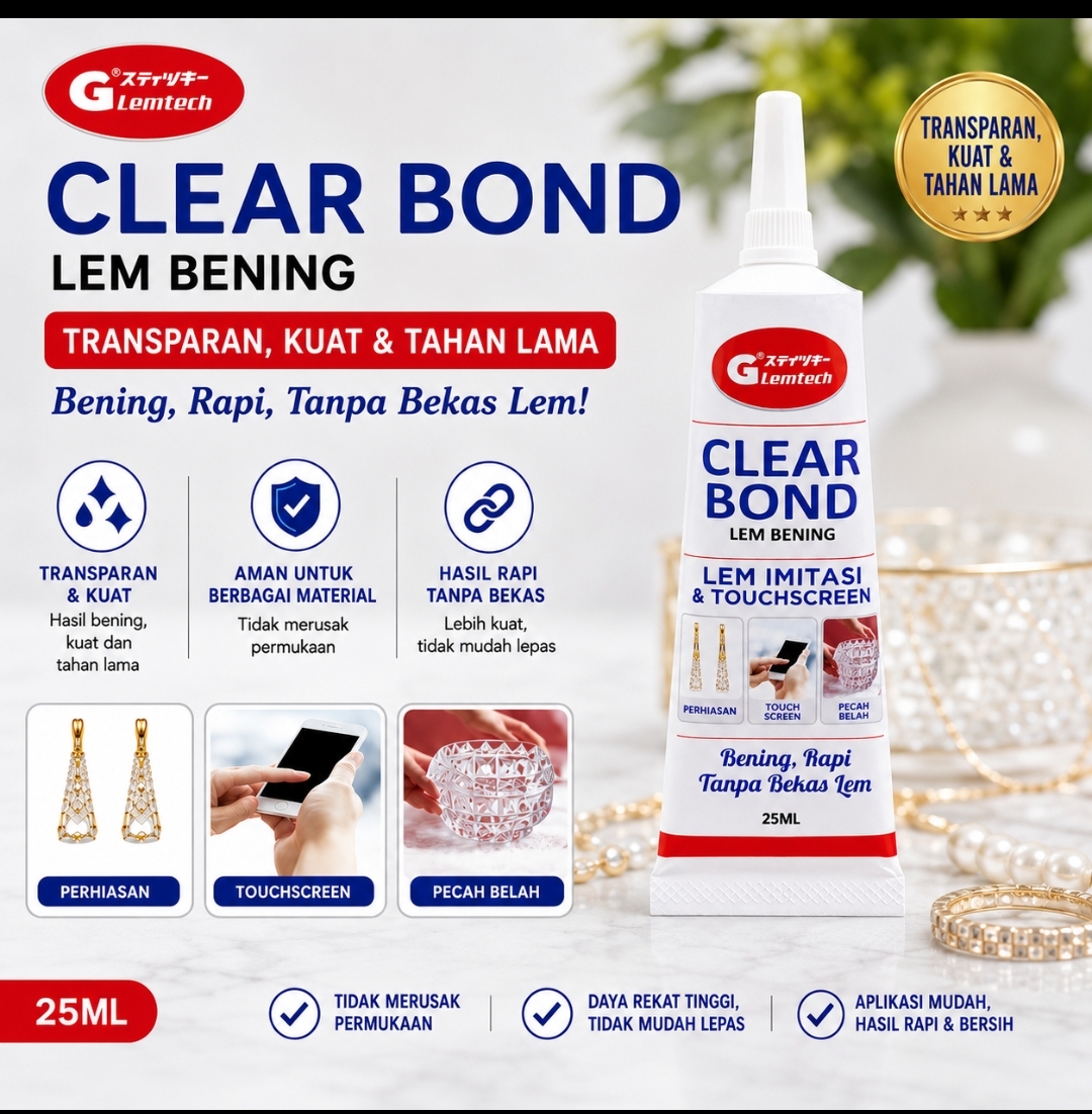 Lemtech Clear Bond 15 g & 25 g - Gambar 2