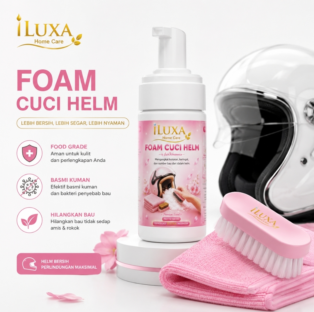 FOAM CUCI HELM WANITA 100 ML – Pembersih & Penyegar Helm - Gambar 5