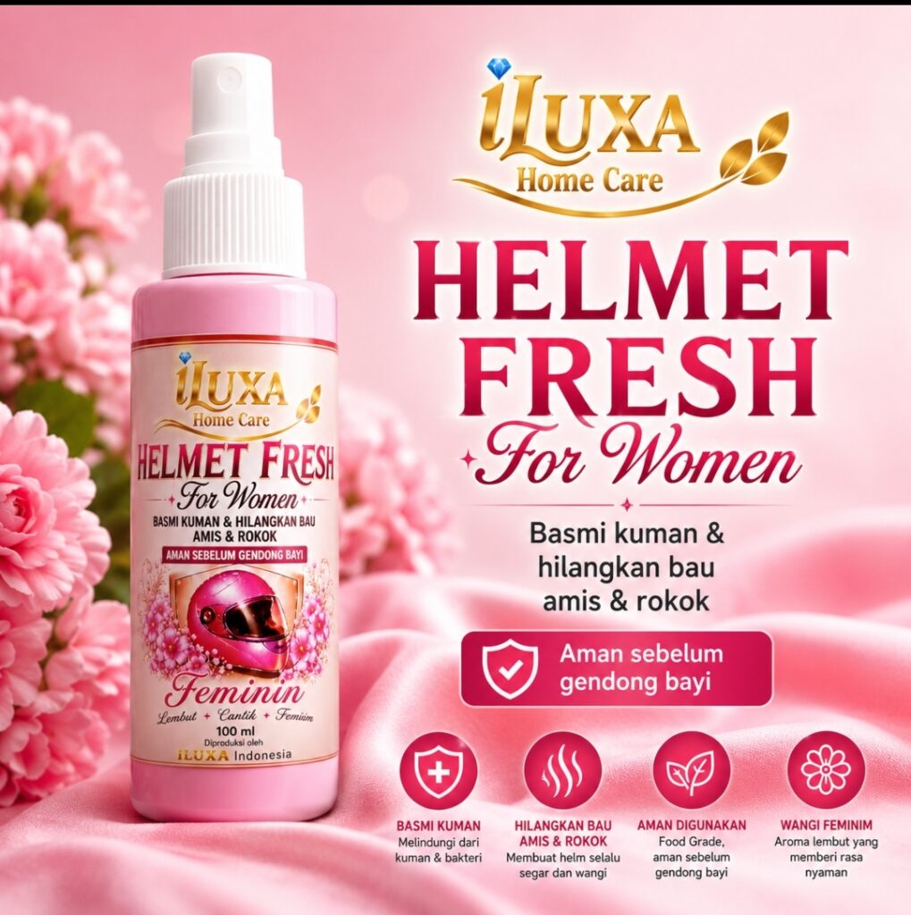PENYEGAR & PARFUM HELM WANITA 100 ML – Wangi Segar & Elegan