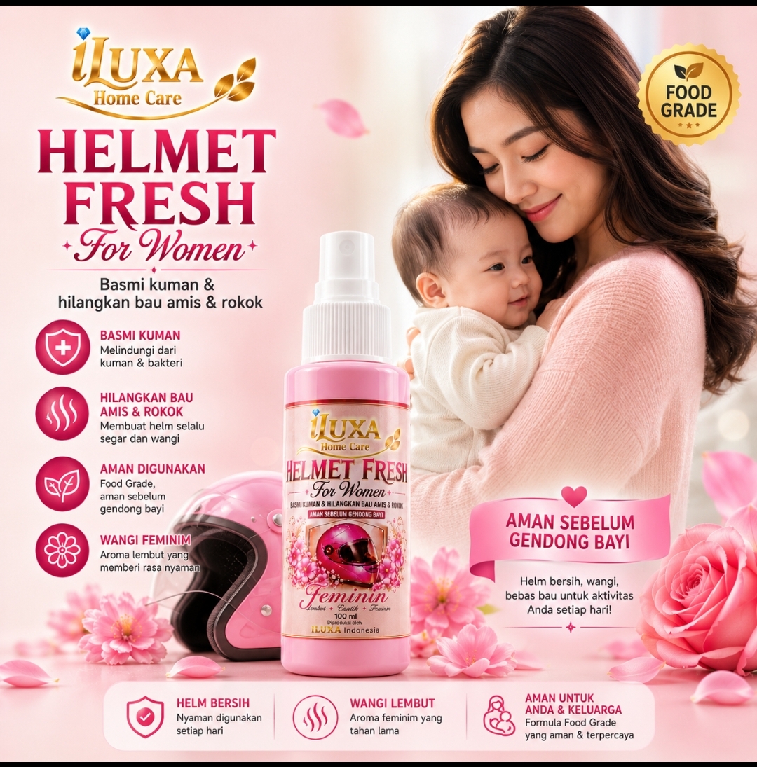 iLUXA PENYEGAR HELM For Women 100 ml – Parfum & Sanitizer Helm Wanita - Gambar 5
