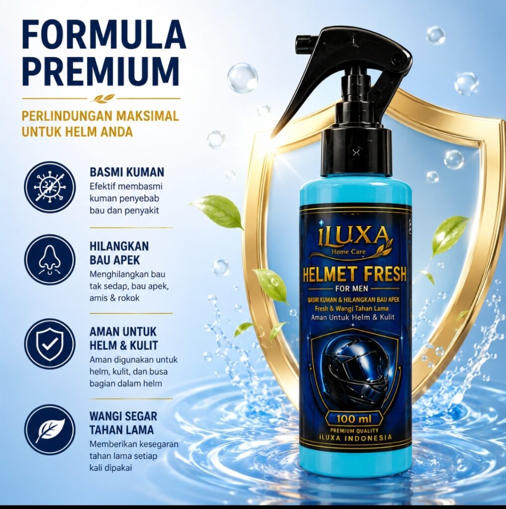 PENYEGAR & PARFUM HELM PRIA 100 ML – Wangi Segar & Elegan