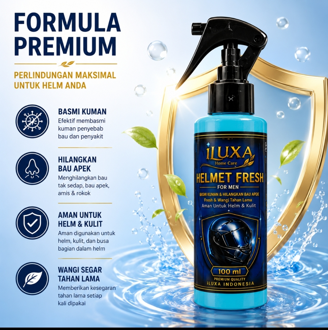 iLUXA PENYEGAR HELM Pria 100 ml – Kesegaran Tahan Lama untuk Helm - Gambar 2