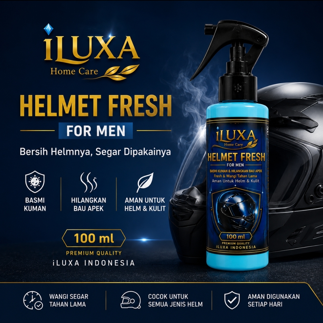 iLUXA PENYEGAR HELM Pria 100 ml – Kesegaran Tahan Lama untuk Helm - Gambar 5