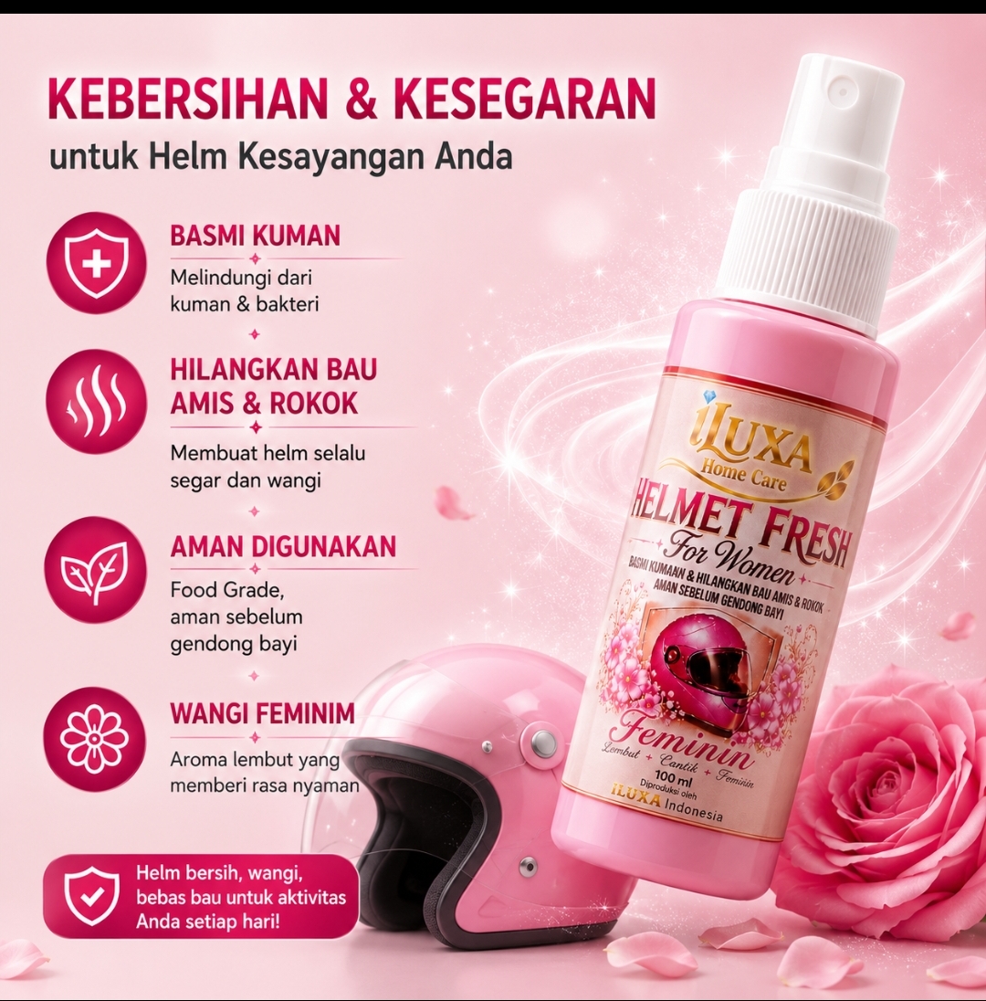 iLUXA PENYEGAR HELM For Women 100 ml – Parfum & Sanitizer Helm Wanita - Gambar 2