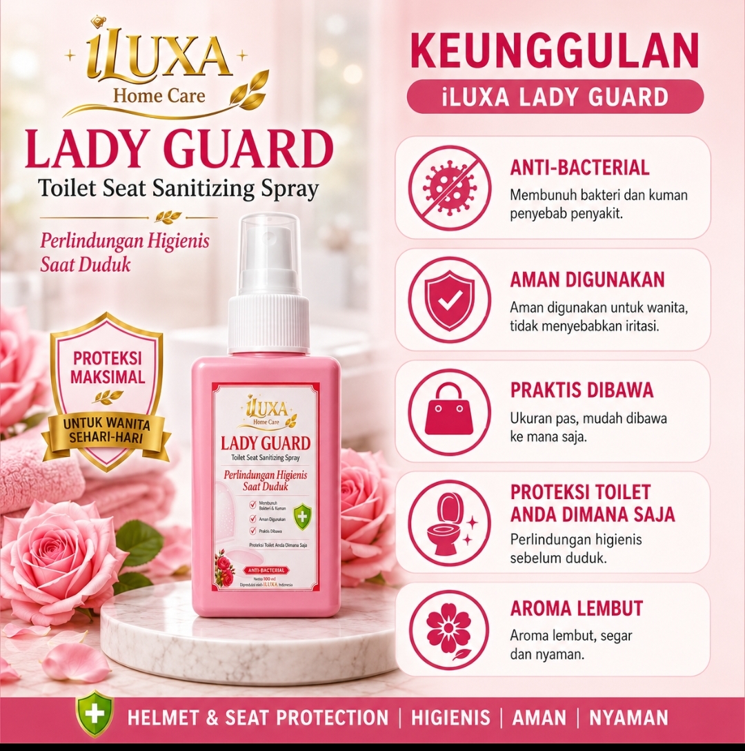 iLUXA LADY GUARD – Toilet Seat Sanitizing Spray 100 ml - Gambar 2