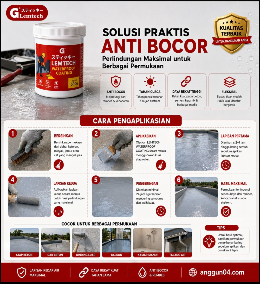 Lemtech Waterproof Glue - Gambar 5