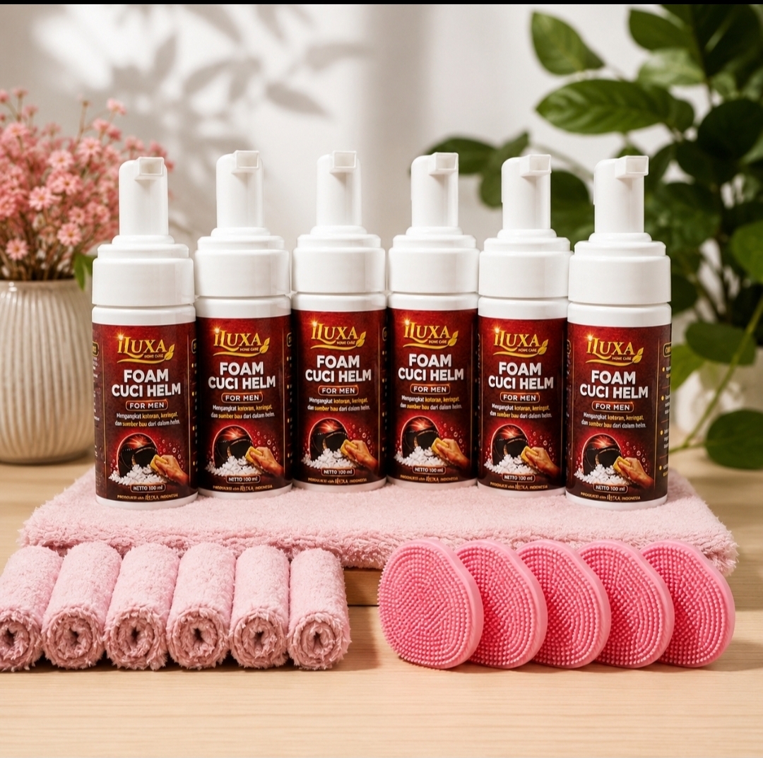 iLUXA FOAM CUCI HELM 100 ml – Pembersih Helm Pria & Wanita - Gambar 10