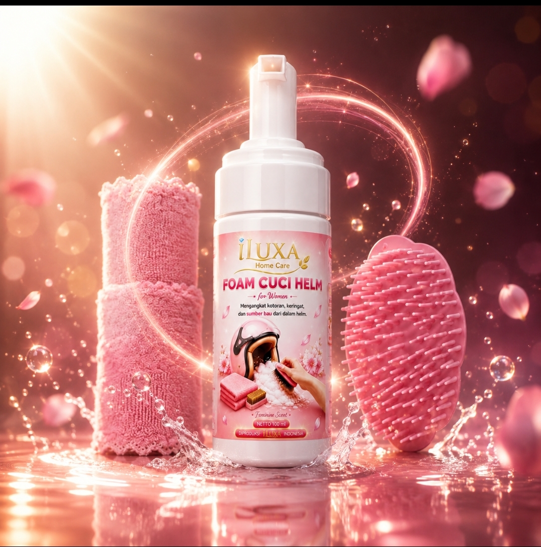 FOAM CUCI HELM WANITA 100 ML – Pembersih & Penyegar Helm