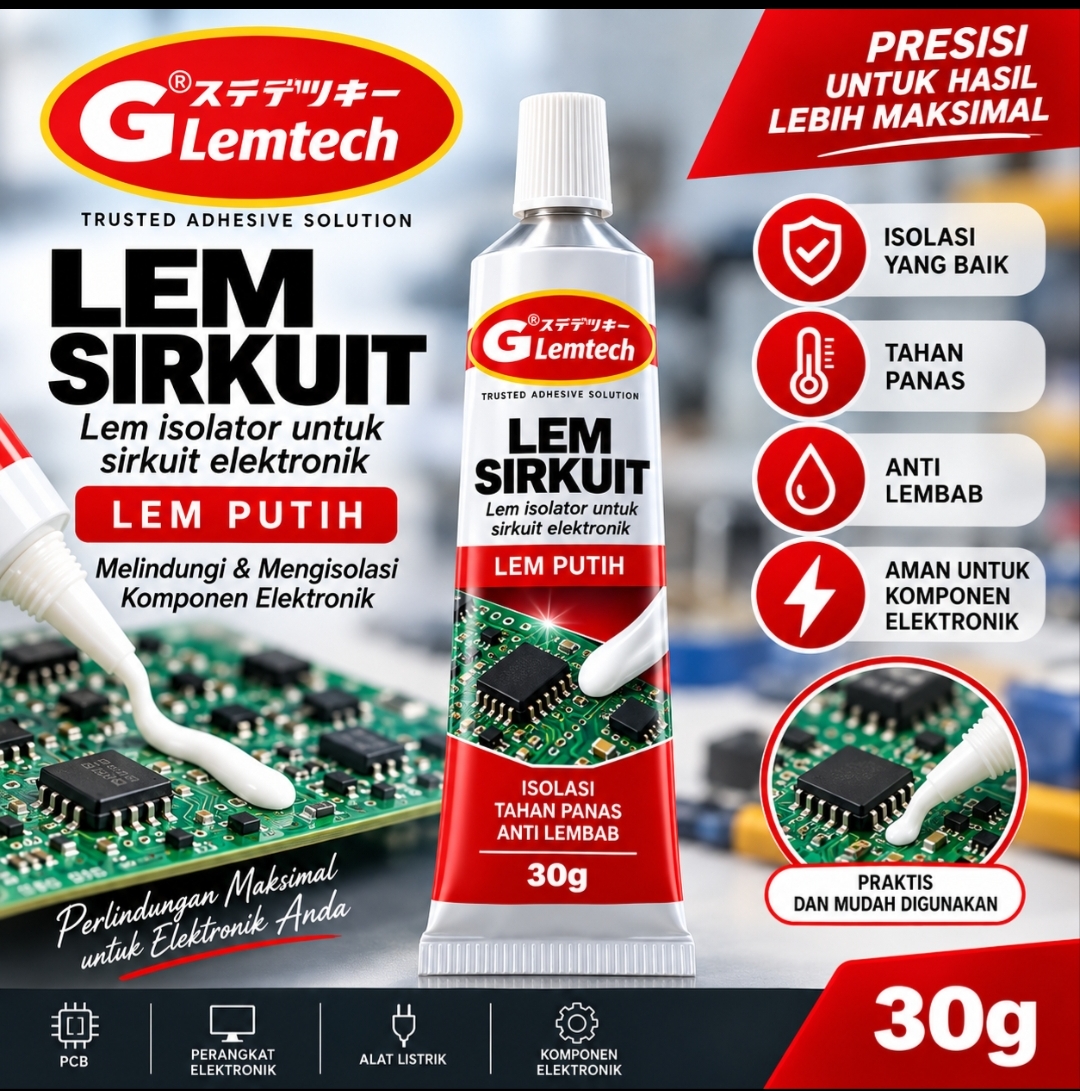 LEM SIRKUIT PUTIH – Lem Perekat Serbaguna Kuat - Gambar 2