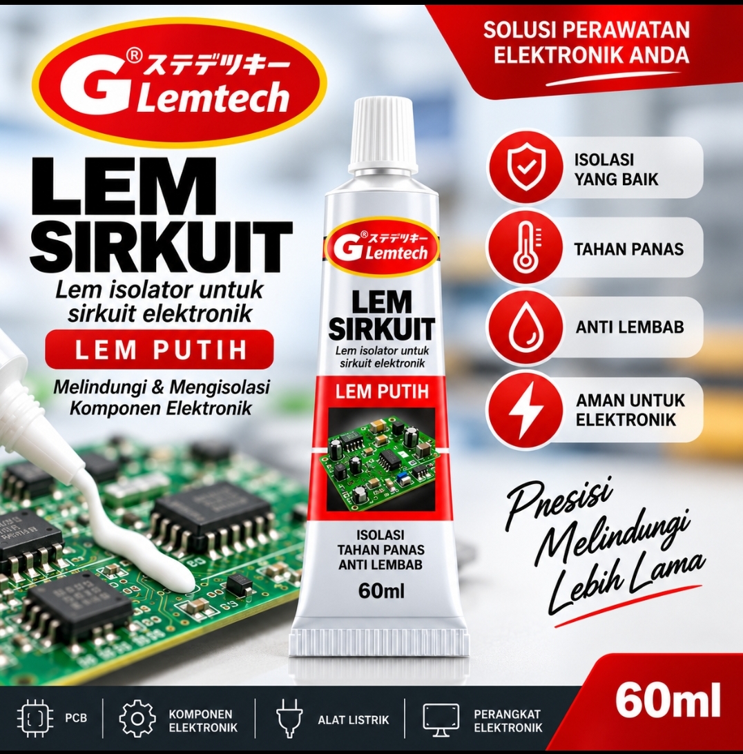 LEM SIRKUIT PUTIH – Lem Perekat Serbaguna Kuat - Gambar 3