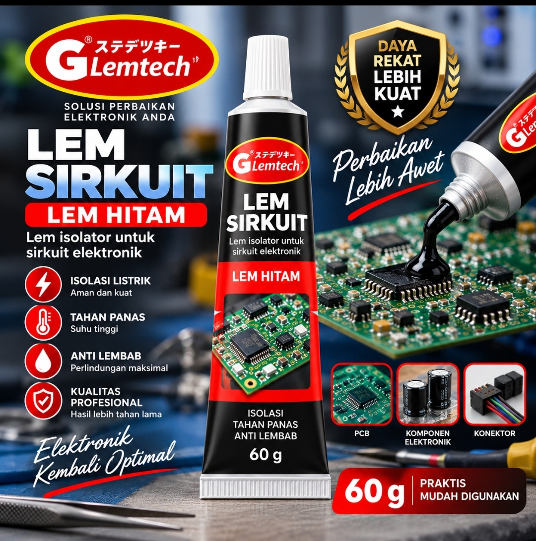 LEM SIRKUIT HITAM – Lem Perekat Serbaguna Kuat - Gambar 2