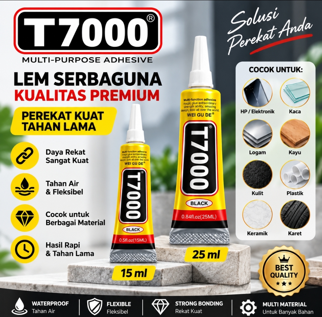 LEM T7000 – Lem Perekat Serbaguna Kuat & Fleksibel - Gambar 4