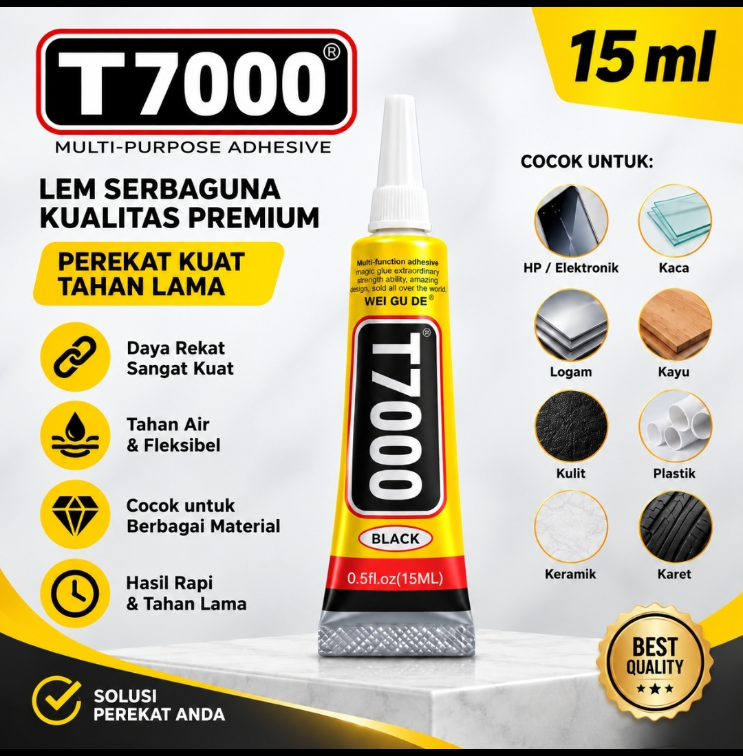 LEM T7000 – Lem Perekat Serbaguna Kuat & Fleksibel - Gambar 5