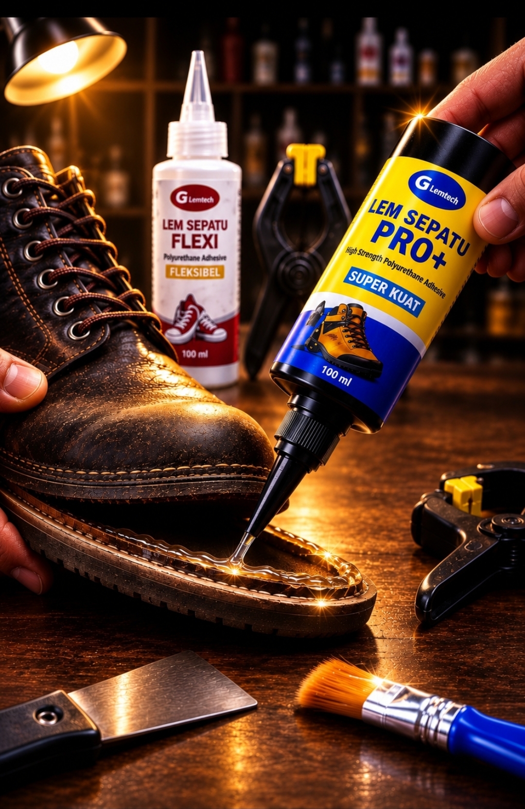 Lem SEPATU PRO+ 100 ml – Lem Perekat Sepatu Kuat & Tahan Lama - Gambar 6
